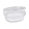 Vaschette ovali in plastica PET 1000 ml con coperchio incernierato Cuki G3-1000 - 50 pz