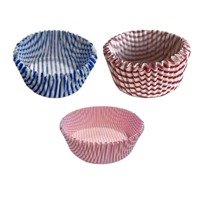 Pirottini di carta tondi millerighe N°10, base Ø 7,5 cm per pasticcini e dolci monoporzione - 1000 pz