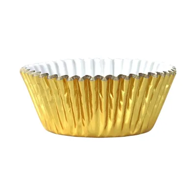Pirottini per cupcake e muffin metallizzati oro PME - 30 pz
