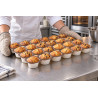 Teglie per muffin in cartoncino con 24 pirottini Novacart NTS 2 oz, base Ø 5 cm h 3,6 cm, da forno - 12 teglie, 288 pirottini