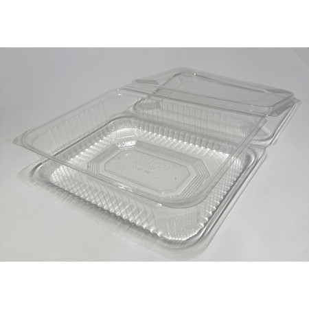 Vaschette in PET trasparenti con coperchio incernierato Cuki - varie misure - 50 pz