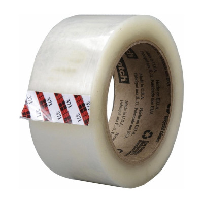 Nastro adesivo da imballaggio Scotch 371 in polipropilene 50 mm x 132 m, trasparente, avana o bianco 3M