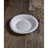 Piatti fondi compostabili in cartoncino Ø 19 cm 400 ml - 20 pz