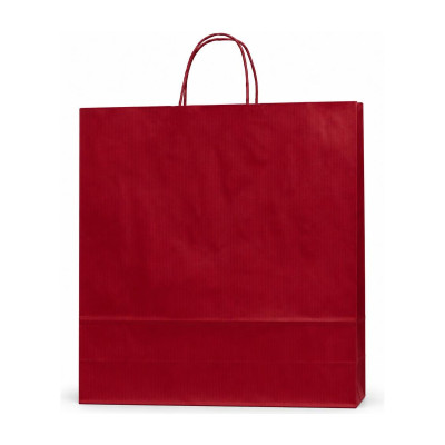 Shopper regalo in carta sealing blu notte o bordeaux con maniglie ritorte, varie misure Carpad