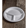 Piatti a 3 scomparti compostabili 26 cm - 50 pz