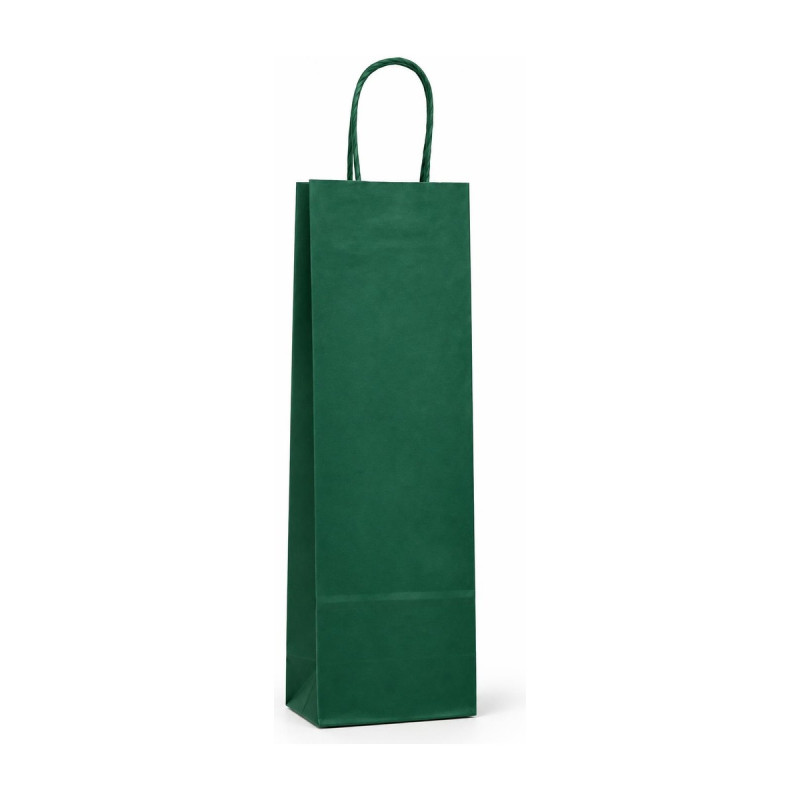 Busta portabottiglie in carta sealing colorata con maniglie ritorte 14+8,5x39,5 cm Carpad