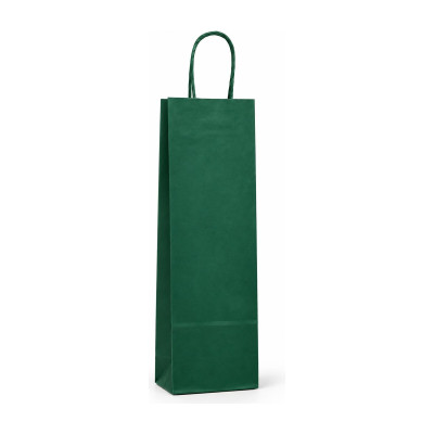 Busta portabottiglie in carta sealing colorata con maniglie ritorte 14+8,5x39,5 cm Carpad