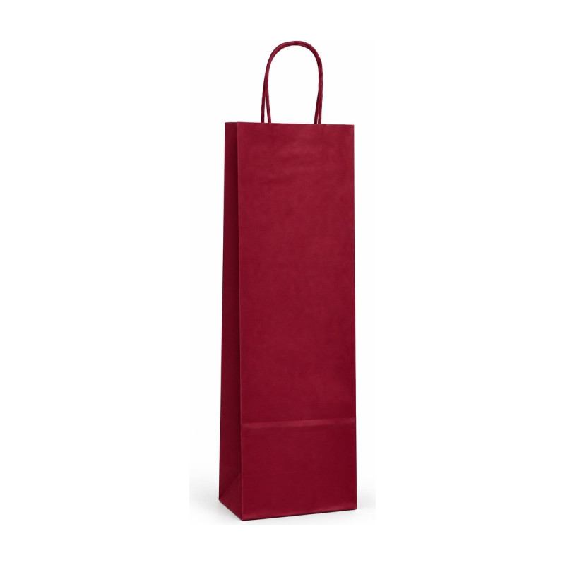 Busta portabottiglie in carta sealing colorata con maniglie ritorte 14+8,5x39,5 cm Carpad
