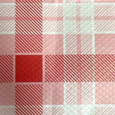 Tovaglie di carta a quadretti rosse 100x100 cm - 50 pz
