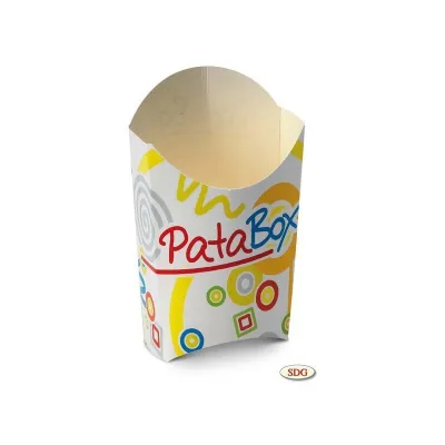 Astucci per patatine fritte maxi in cartoncino - 100 pz