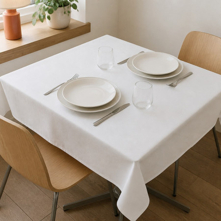 Tovaglie in TNT bianche 100x100 cm Linea Superior per ristoranti - 25 pz