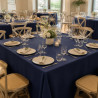 Tovaglie in TNT blu 140x140 cm Linea Superior per ristoranti - 25 pz