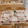 Tovaglie di carta a quadretti Risto-Scozzese champagne 100x100 cm - 50 pz