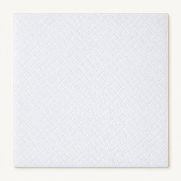 Tovaglie politenate impermeabili bianche goffrate 100x100 cm - 50 pz