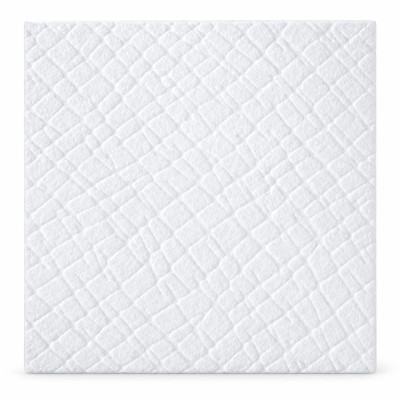 Tovaglie politenate impermeabili bianche goffrate 100x100 cm - 50 pz