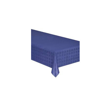 Tovaglia di carta in rotolo blu damascata 7 m