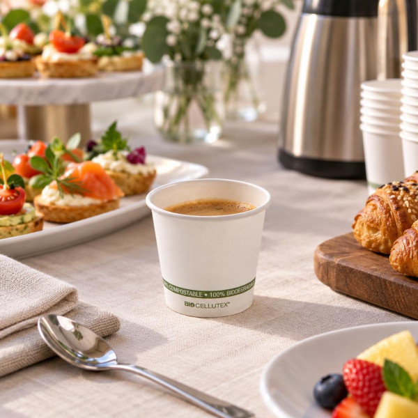 Bicchierini da caffè in carta riciclabile 75 ml - 50 pz