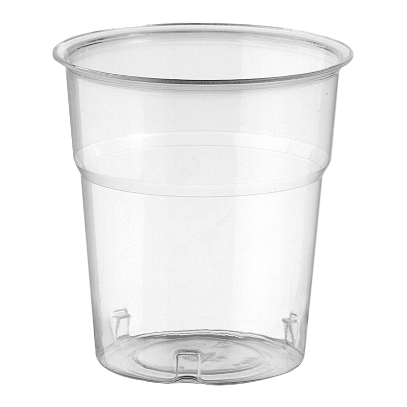 Bicchieri di plastica rigida trasparenti Kristall 100 ml - 50 pz