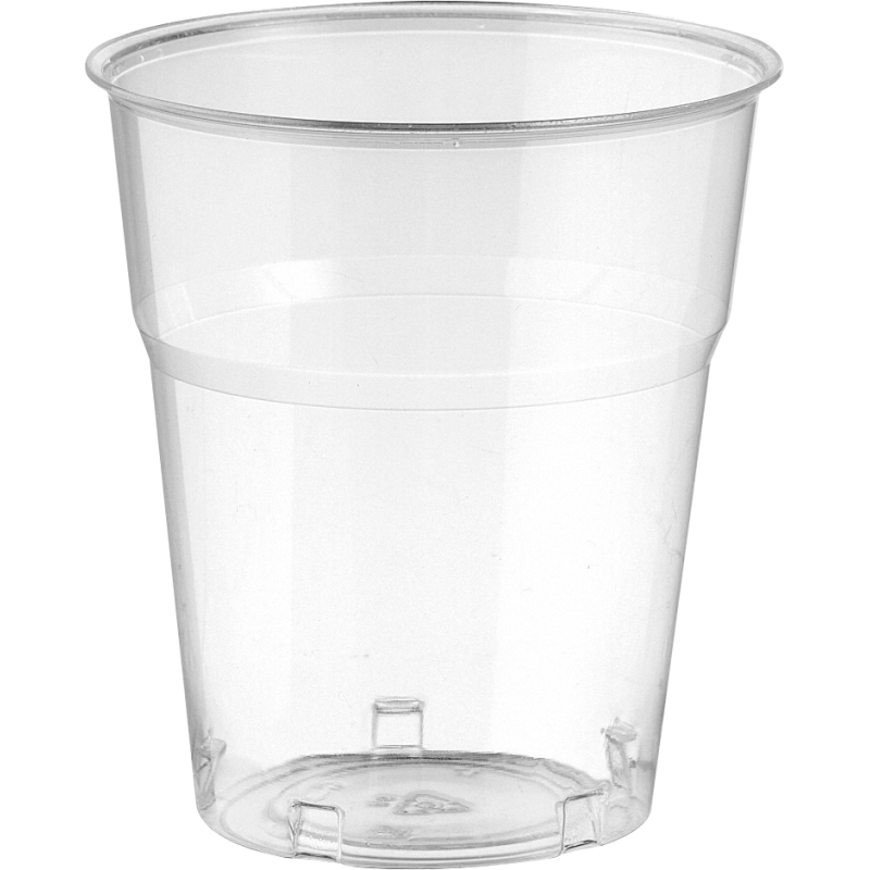 Bicchieri di plastica rigida trasparenti Kristall 205 ml - 50 pz