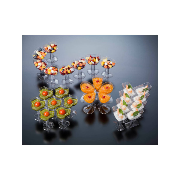 Bicchierini finger food in plastica Tile 62 ml - 12 pz