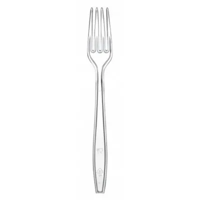 Forchette di plastica riutilizzabili trasparenti lavabili - 20 pz