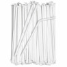 Cannucce compostabili in PLA bianche con snodo imbustate singolarmente 21 cm - 200 pz