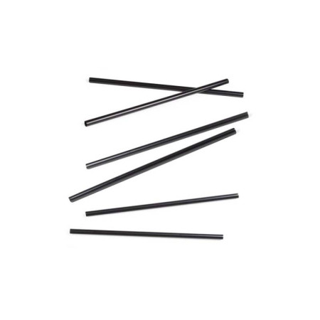 Cannucce compostabili in PLA nere per cocktail 21 cm - 500 pz