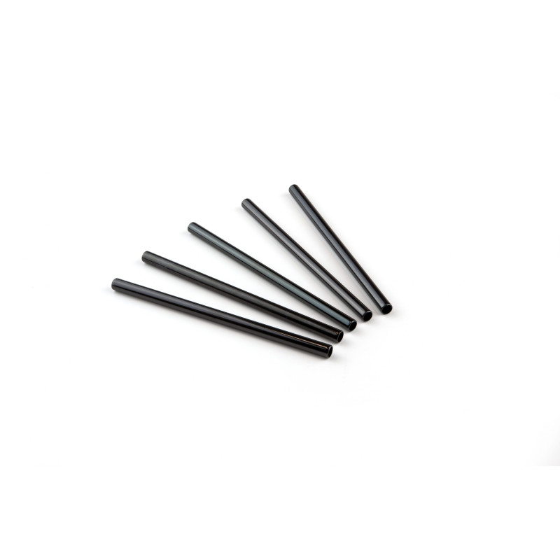 Cannucce compostabili in PLA nere per cocktail 15 cm - 250 pz