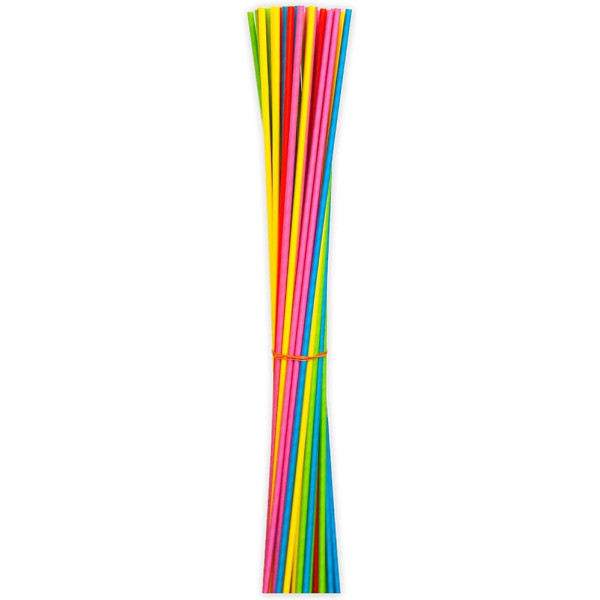 Cannucce extra lunghe 1 metro colori assortiti - 100 pz