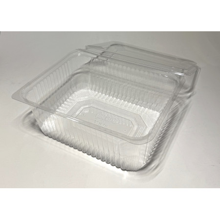 Vaschette in PET trasparenti con coperchio incernierato Cuki - varie misure - 50 pz