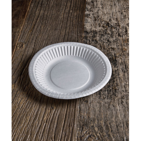 Piatti fondi compostabili in cartoncino Ø 19 cm 400 ml - 20 pz
