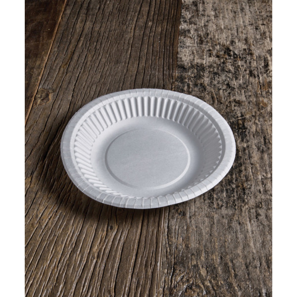 Piatti fondi compostabili in cartoncino Ø 19 cm 400 ml - 20 pz