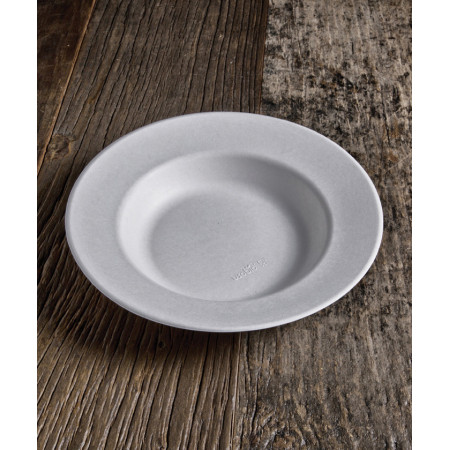 Piatti fondi compostabili in polpa di cellulosa Ø 23 cm - 12 pz