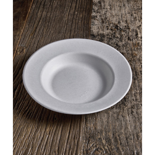 Piatti fondi compostabili in polpa di cellulosa Ø 23 cm - 12 pz
