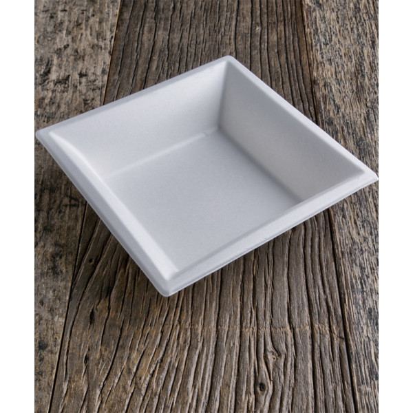 Fondine quadrate compostabili 18x18 cm 600 ml - 25 pz