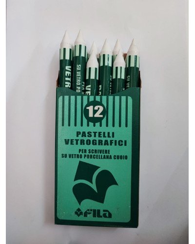 Pastelli Vetrografici Bianchi - 12pz