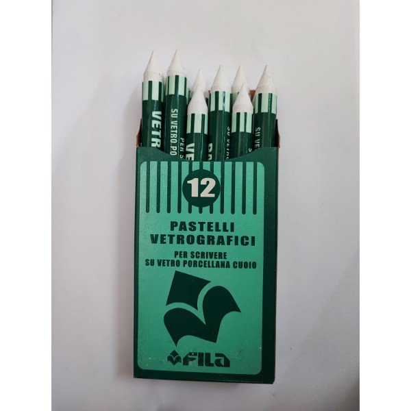 Pastelli Vetrografici Bianchi - 12pz