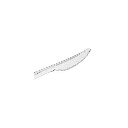 Coltelli di plastica riutilizzabili trasparenti - 50 pz