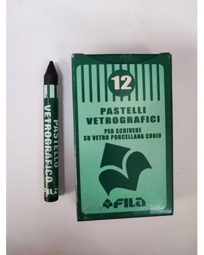 Pastelli Vetrografici Neri - 12pz