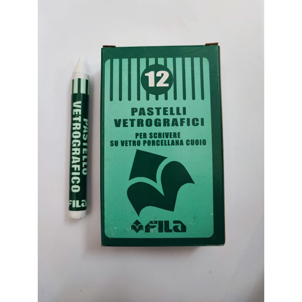 Pastelli Vetrografici Bianchi - 12pz