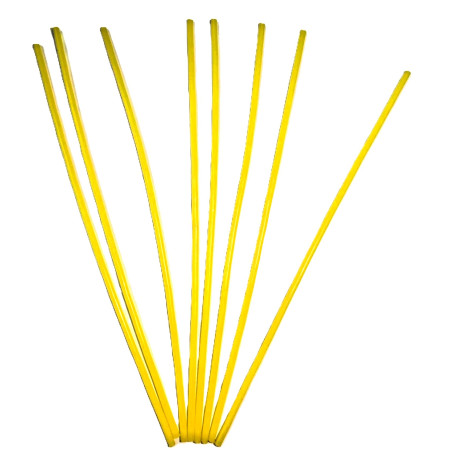Candeline lunghe gialle 17 cm - 24 pz