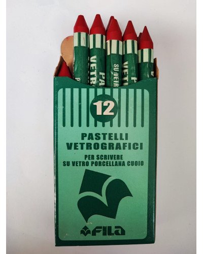 Pastelli Vetrografici Rossi - 12pz