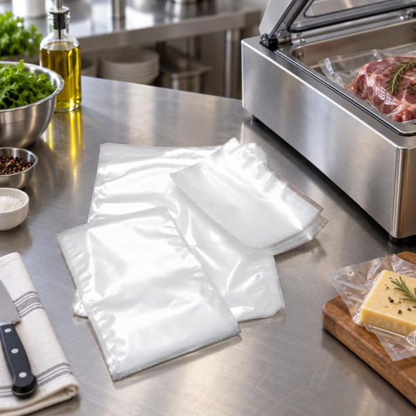 Buste sottovuoto lisce 90 micron per macchine a campana 20x30 cm - 100 pz