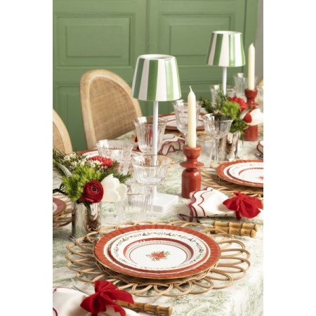 Piatti di carta natalizi Red Royal 21 cm - 8 pz