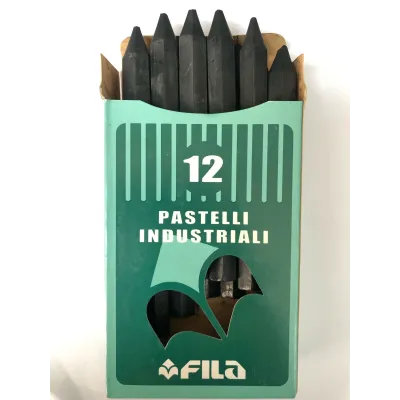 Pastelli industriali Fila neri per marcare - 12 pz