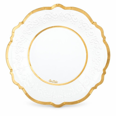 Piatti di carta Gold Liberty 27 cm - 8 pz