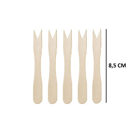 Forchettine in legno per finger food 8,5 cm - 1000 pz
