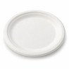 Piatti piani compostabili in polpa di cellulosa Ø 23 cm - 50 pz