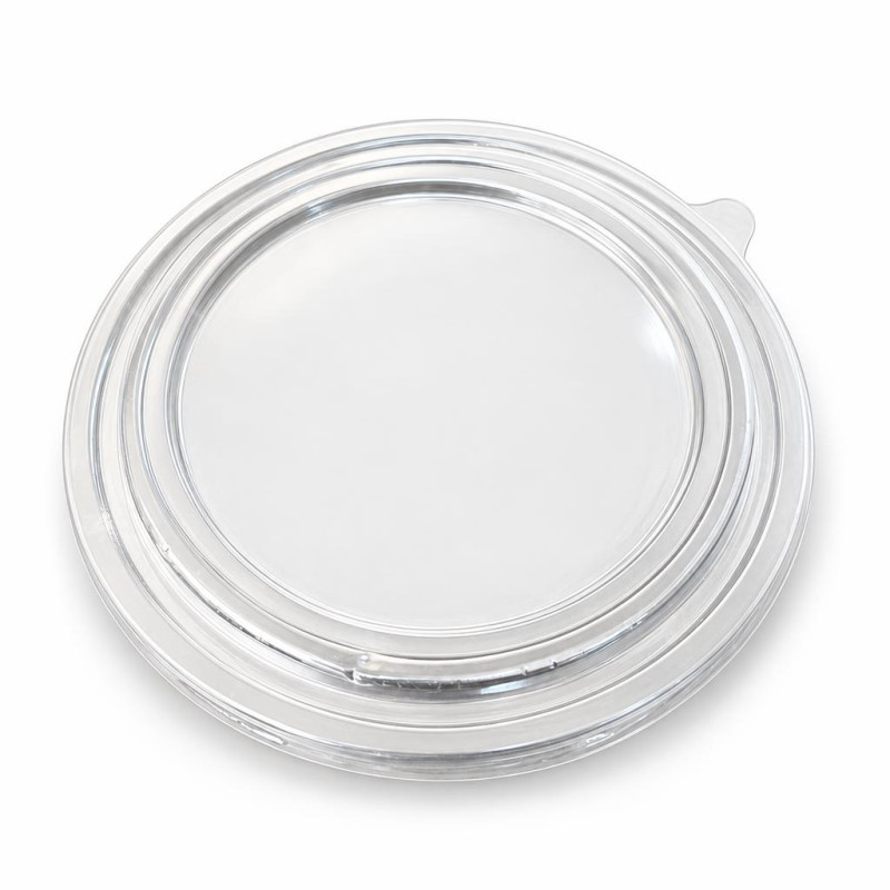 Coperchi trasparenti in PET per insalatiere kraft Ø 18,7 cm Usobio - 50 pz