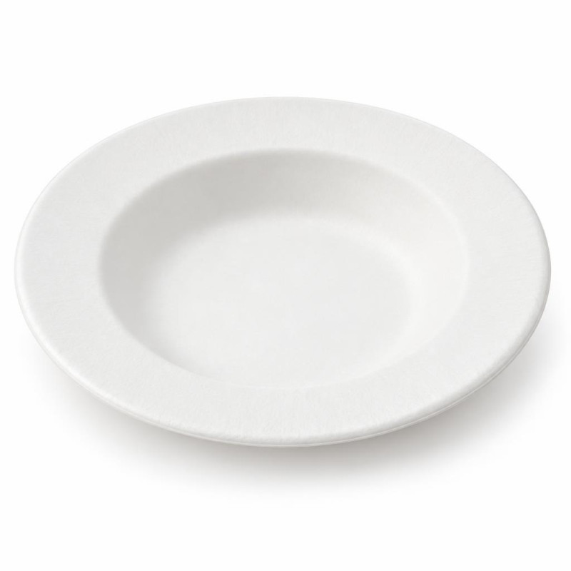Piatti fondi compostabili in polpa di cellulosa Ø 23 cm - 50 pz